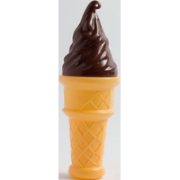 Bubbles Chocolate Ice Cream Cone Front_Flat