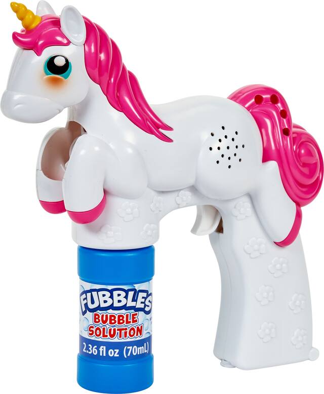 Fusil à bulles musical licorne Fubbles Front_Angled_Left