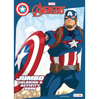 Disney Marvel Avengers Colouring & Activity Book, Black/White, 32 Pages, Ages 4+, for Arts & Crafts/Birthday Favour Front_Flat