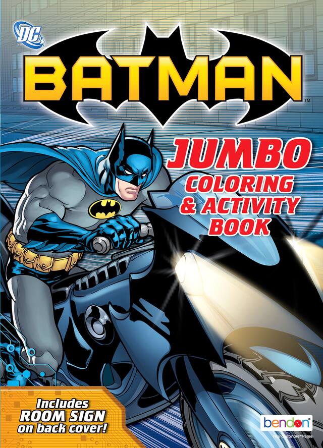 Batman Colouring Activity Book Front_Flat