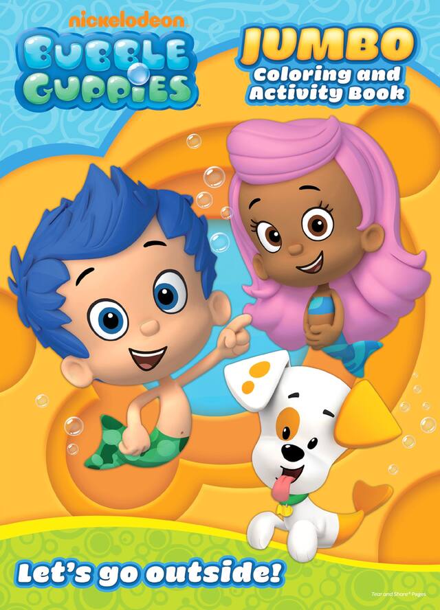 Bubble Guppies Colouring Activity Book Front_Flat