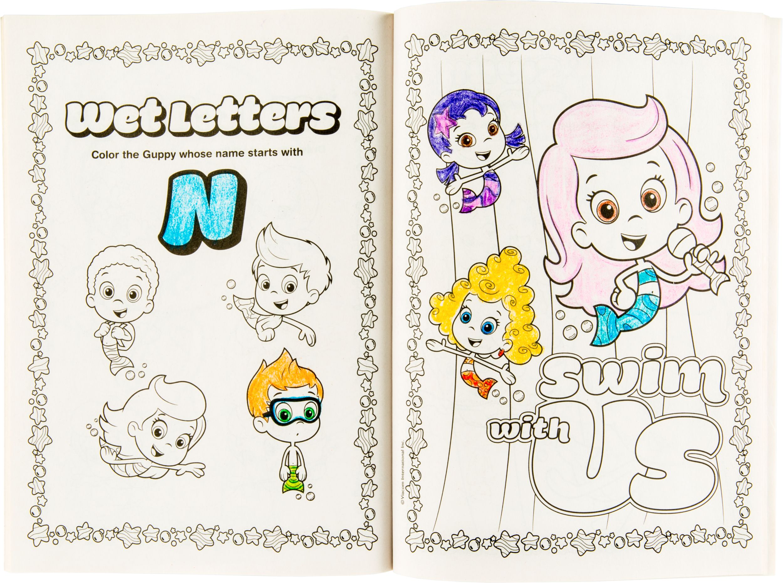 Bubble Guppies Colouring Activity Book Overhead_Flat