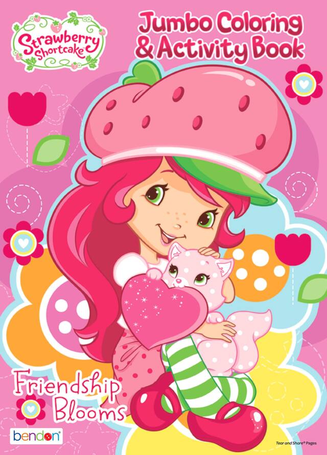 Strawberry Shortcake Colouring Activity Book Front_Flat