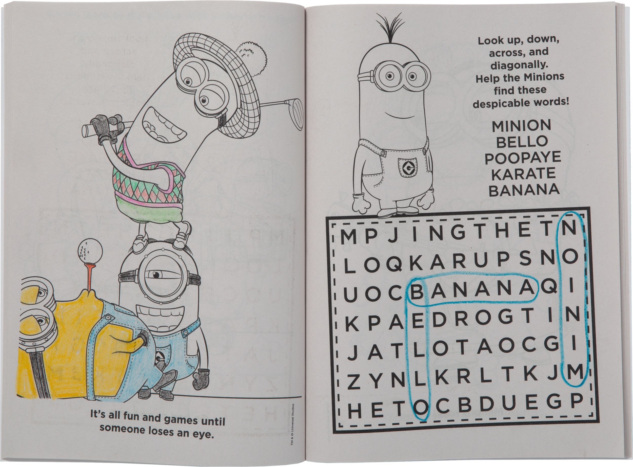 Cahier d'activités et de coloriage Détestable moi Composite_or_Mixed