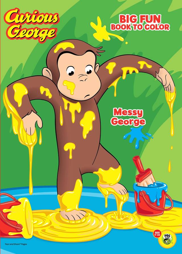 Curious George Colouring & Activity Book Front_Flat