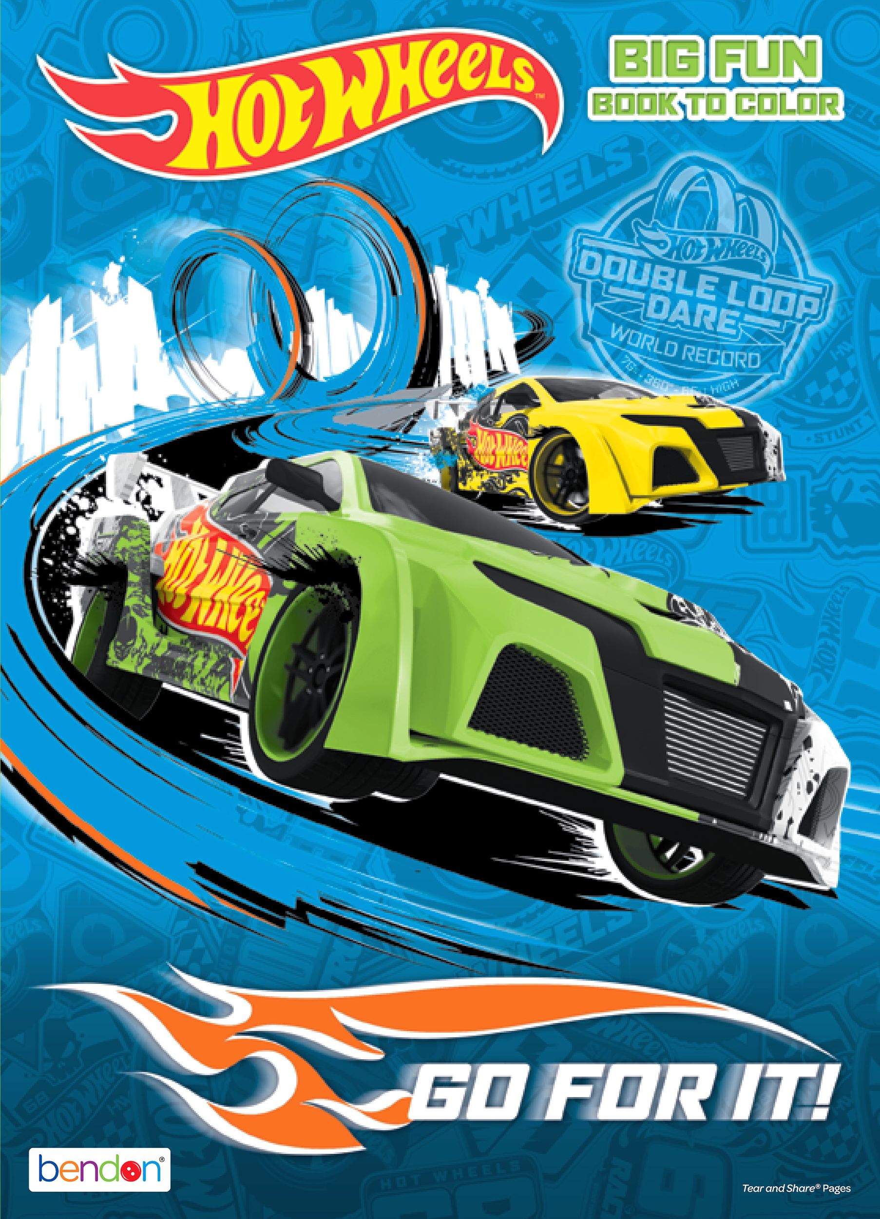 Hot Wheels Colouring Activity Book Front_Flat