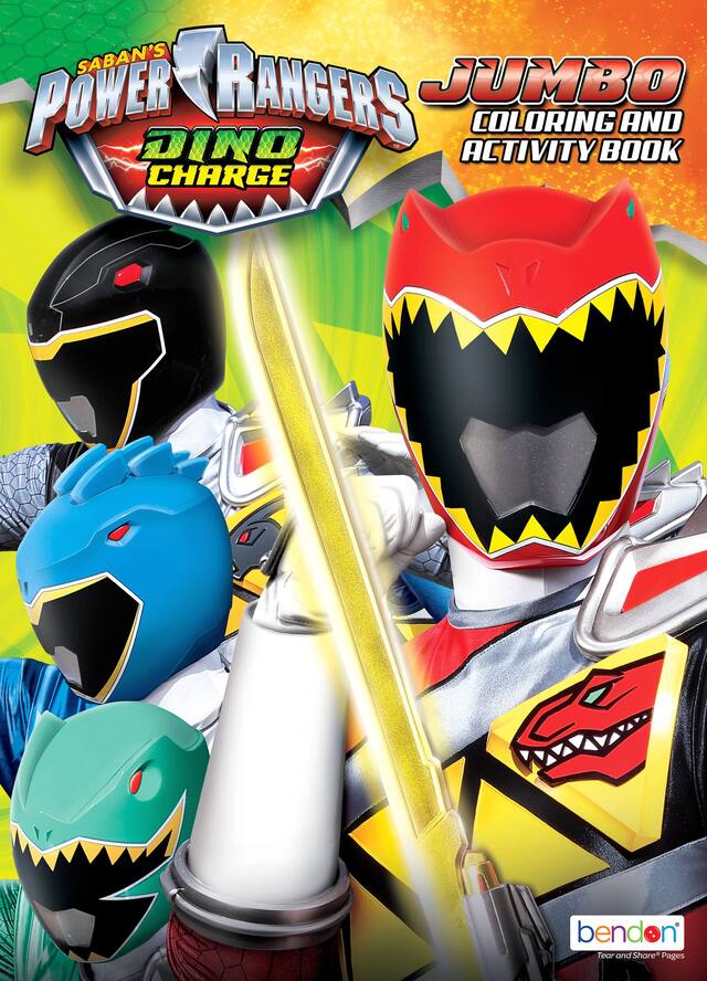 Power Rangers Colouring Activity Book Front_Flat