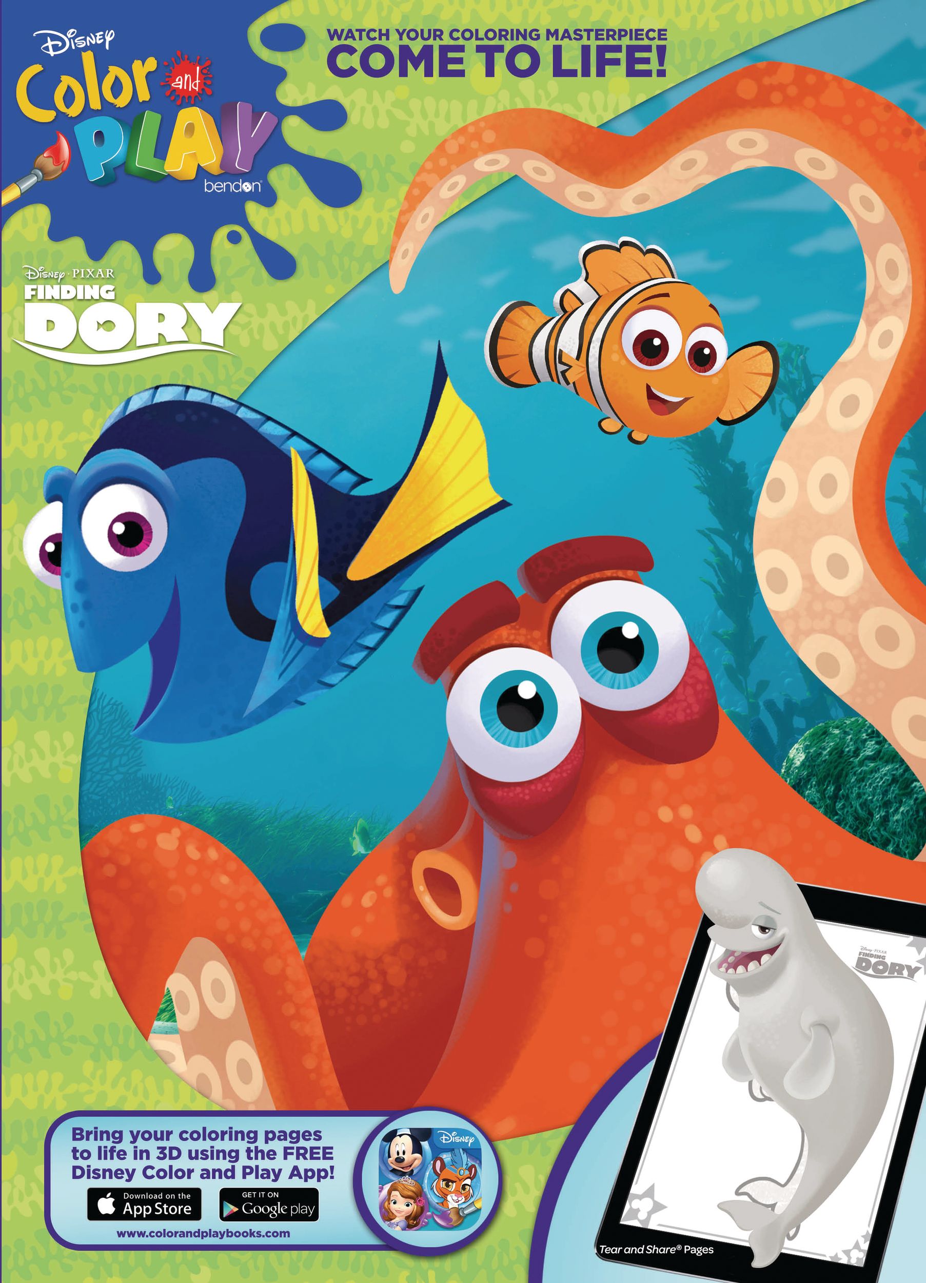 Finding Dory Colouring Activity Book | Party City