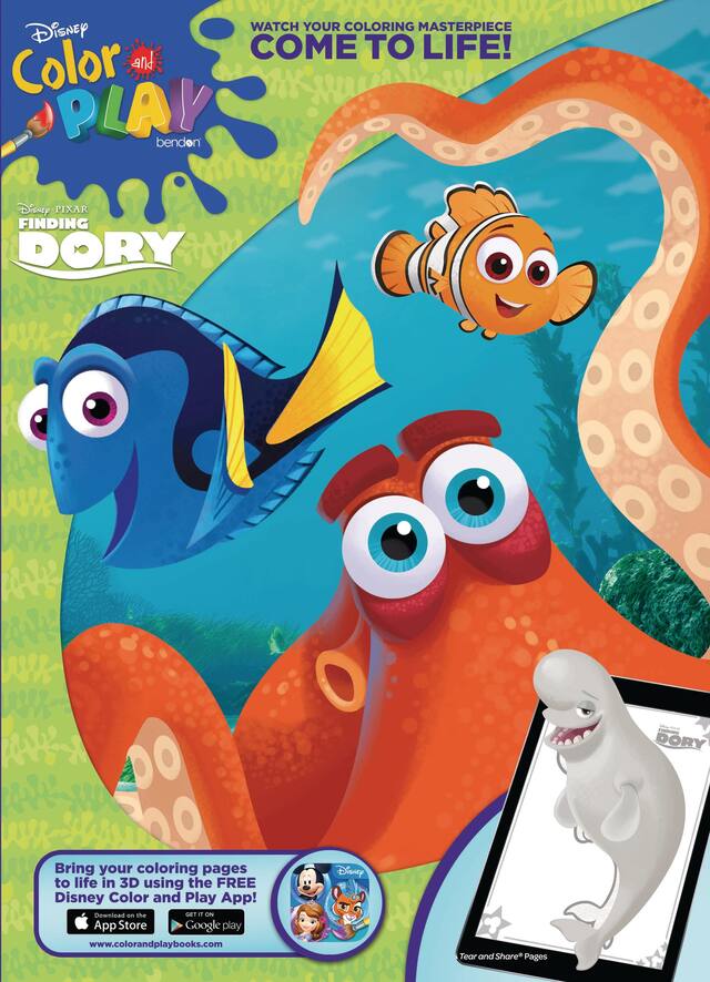 Finding Dory Colouring Activity Book Front_Flat