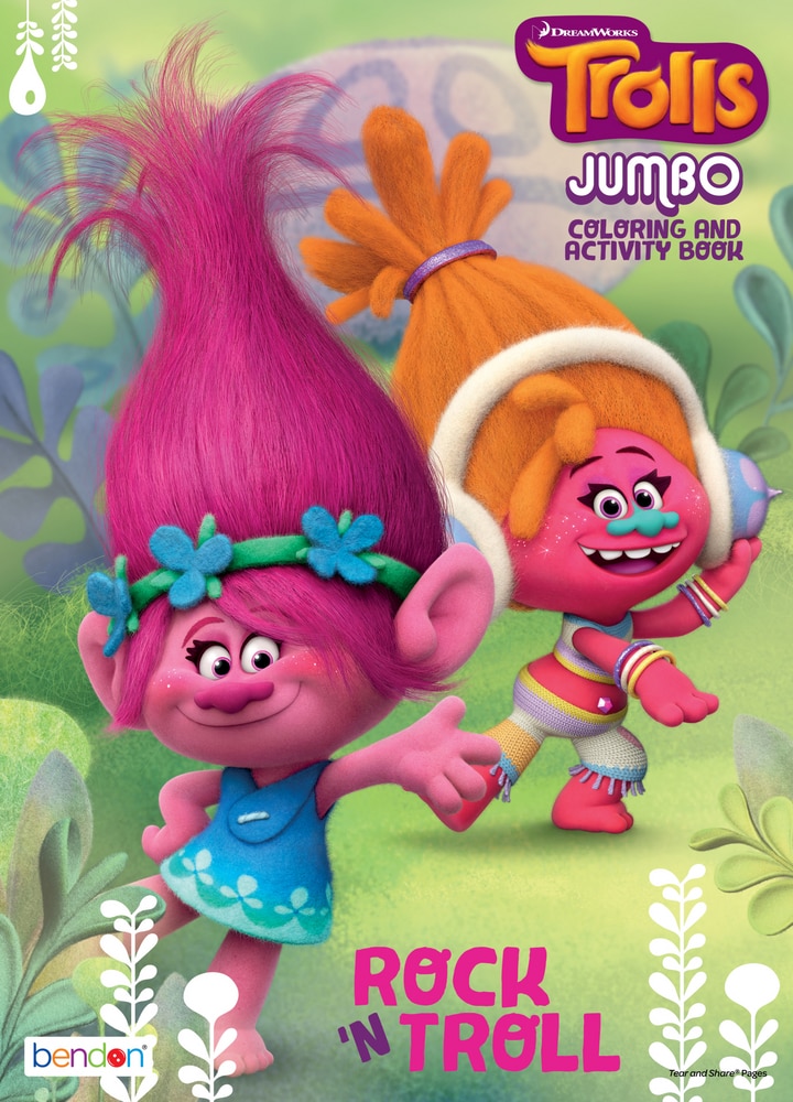 Trolls Colouring Activity Book | Party City