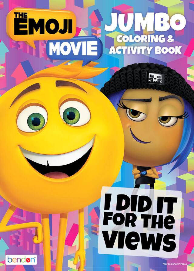 The Emoji Movie Colouring Activity Book Front_Flat