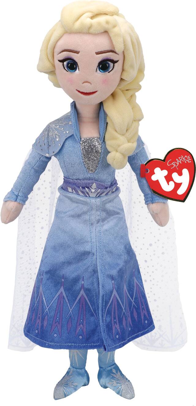 TY Frozen 2 Sparkle Elsa Plush Front_Flat