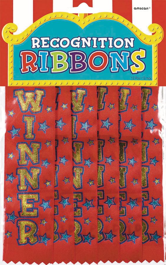 Winner Recognition Ribbons, 12-pk Front_Flat
