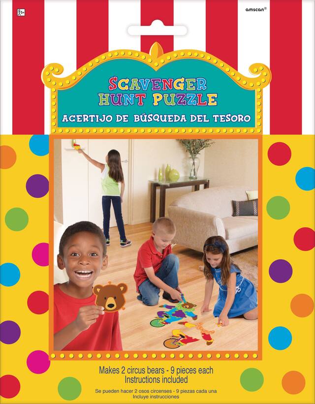 Scavenger Hunt Puzzle Game, 18-pc Front_Flat