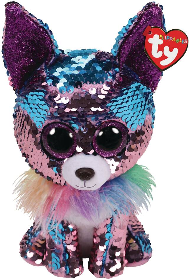 TY Yappy Flippables Dog Plush Front_Flat