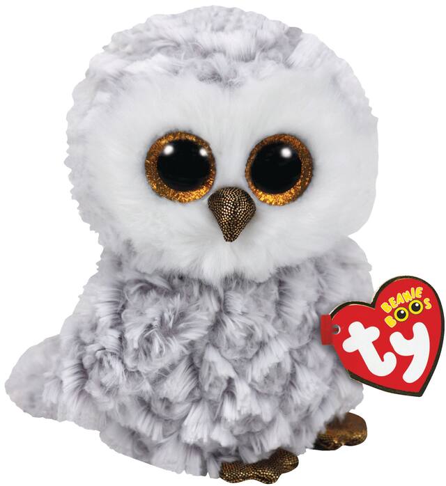 TY Owlette Beanie Boo Owl Plush Front_Angled_Right