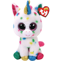 TY Harmonie Beanie Boo Unicorn Plush Front_Flat