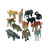 Jungle Animals Favour Toys, Multi-Coloured, 12-pk, for Birthday/Party Favour Composite_or_Mixed