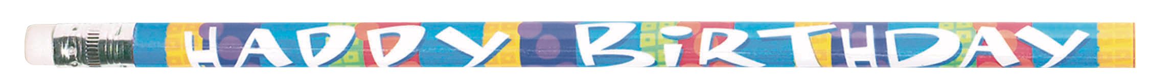 Happy Birthday Pencils, 12-pk Front_Flat