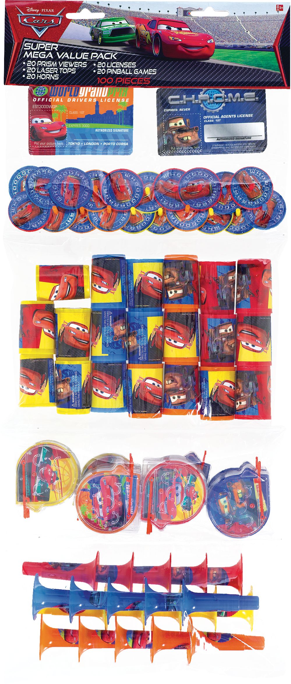 Super Mega Cars Favour Pack Front_Flat