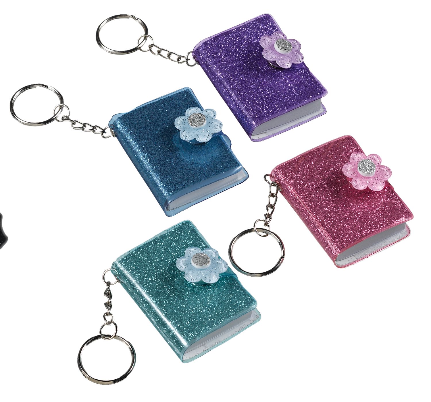 Sparkle Princess Notebook Keychains Overhead_Plunge