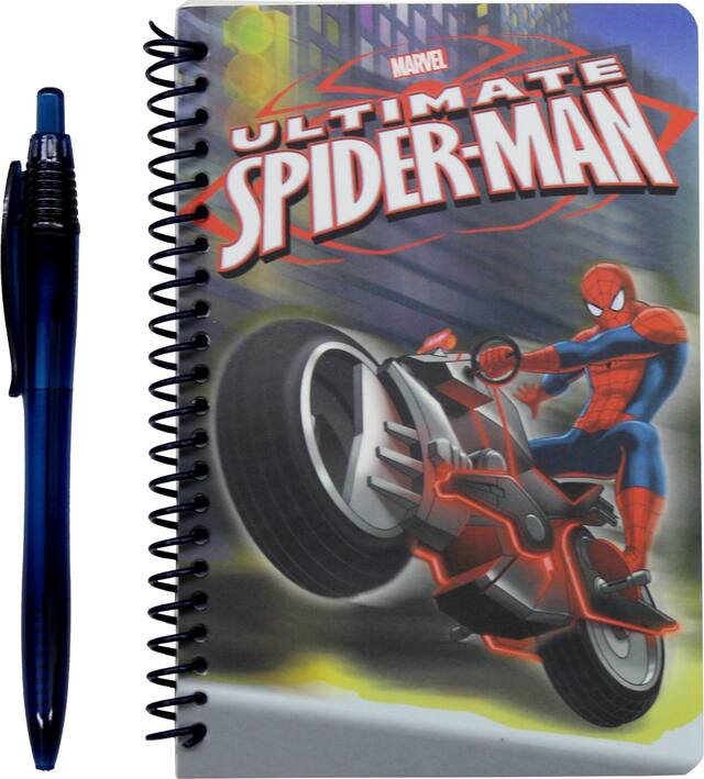 Spider-Man Notebook with Pen Overhead_Flat