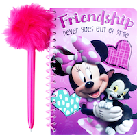 Carnet de notes Minnie Mouse avec stylo à plume Overhead_Flat