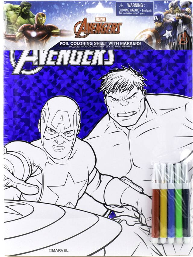 Prismatic Avengers Infinity War Colouring Sheets with Markers
