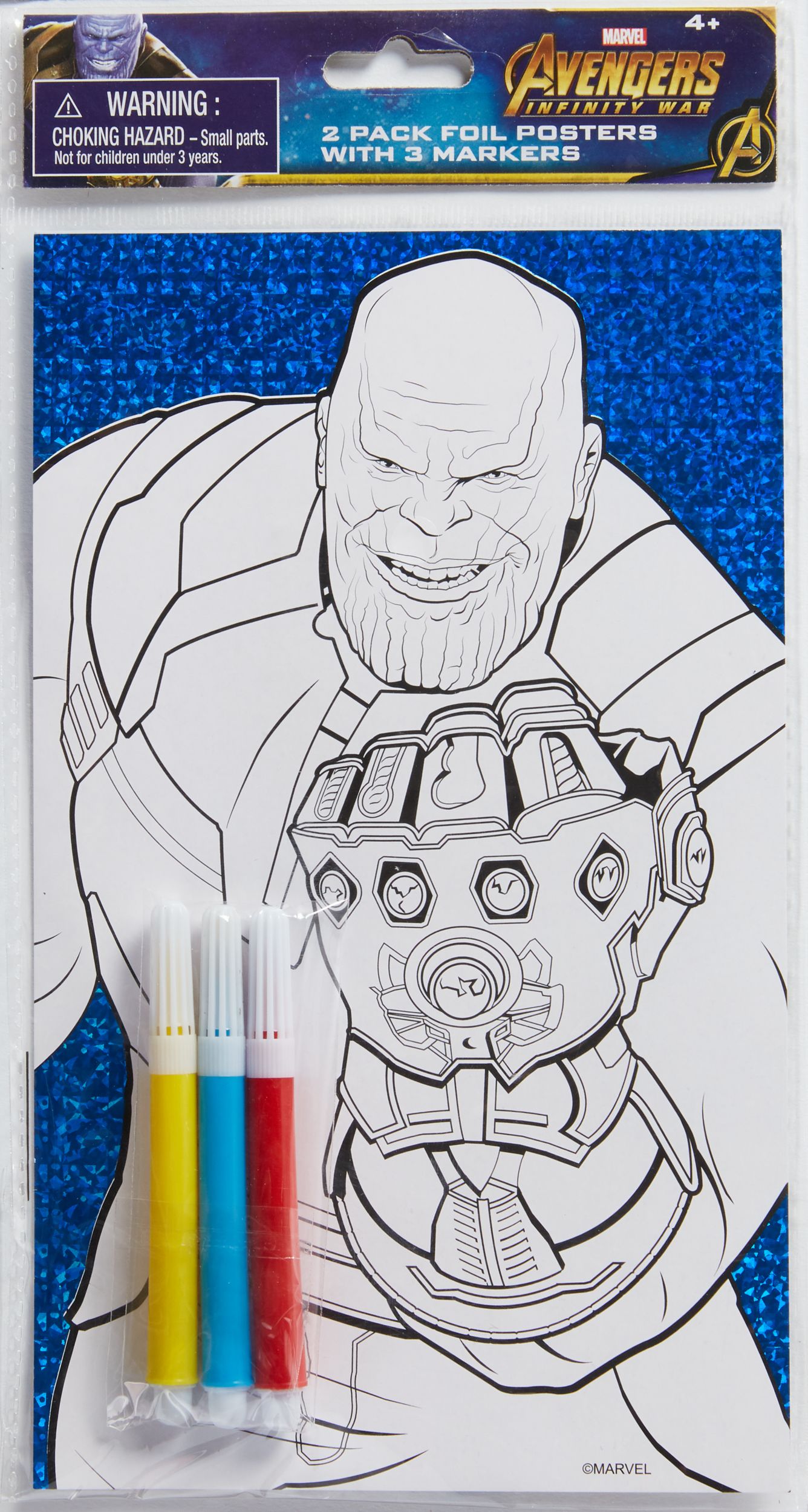 Prismatic Avengers Infinity War Colouring Sheets with Markers Front_Flat