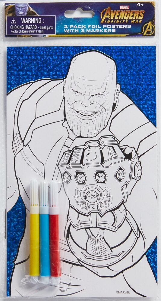 Prismatic Avengers Infinity War Colouring Sheets with Markers ...