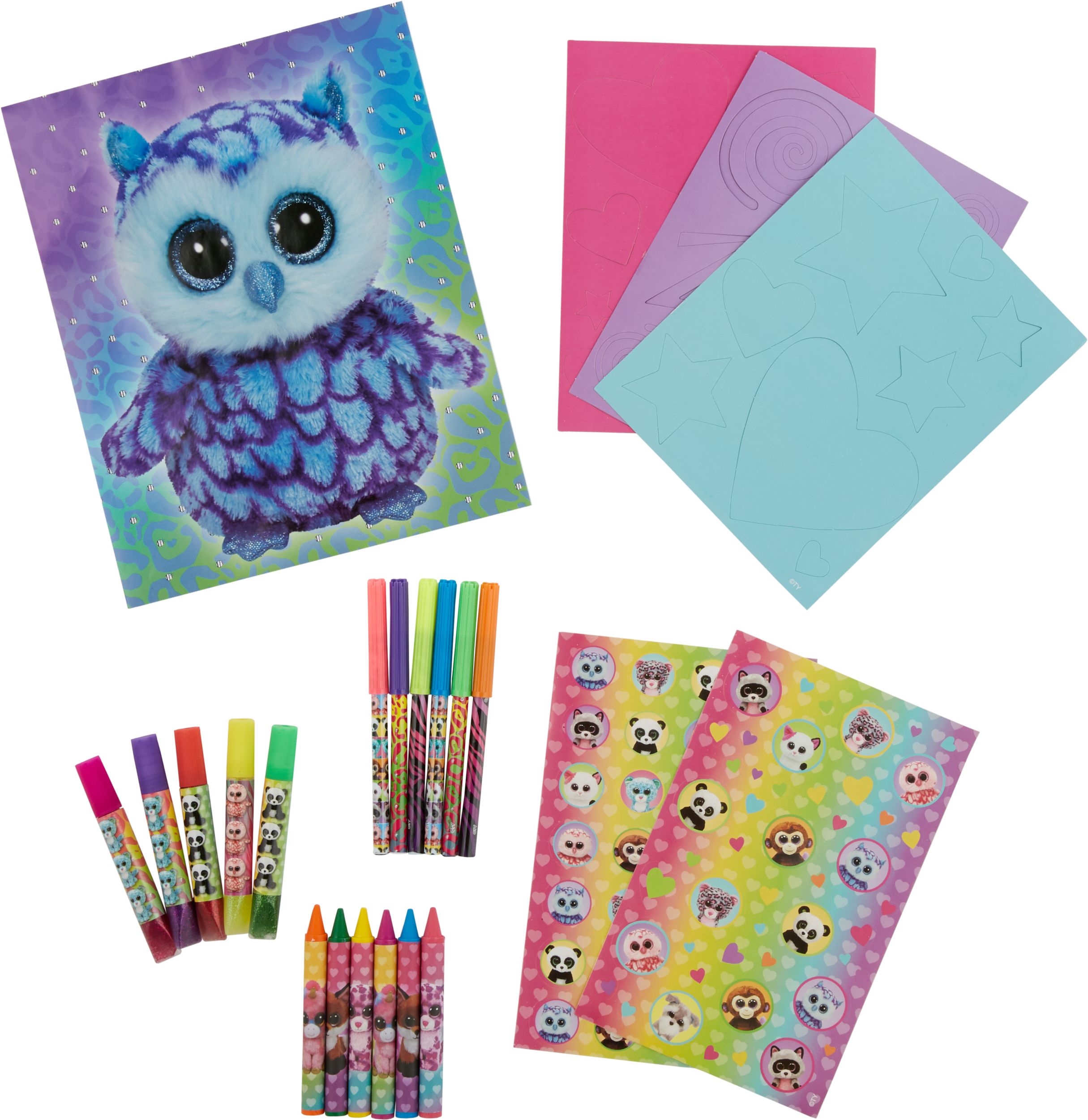 Beanie Boo Art Set Overhead_Flat