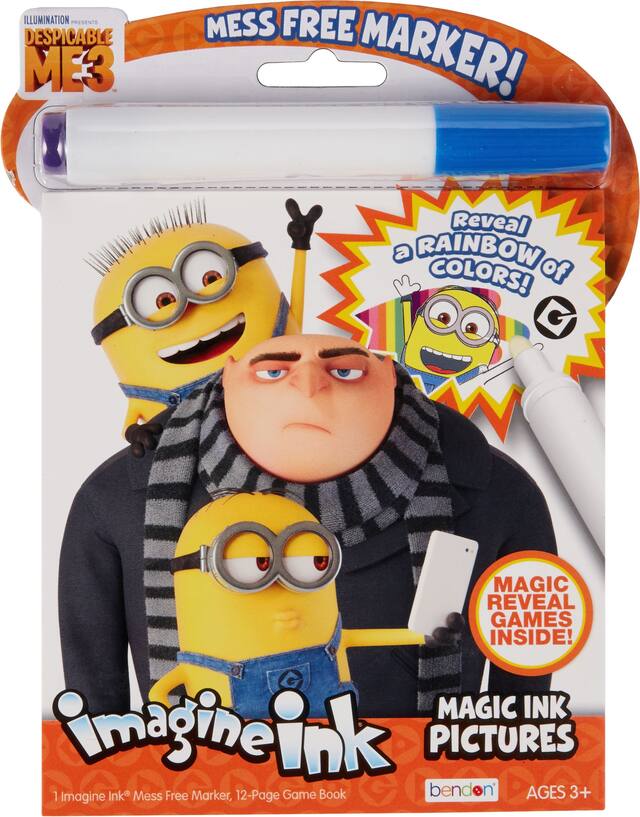 Livre à colorier à encre magique Détestable moi 3 Front_Flat