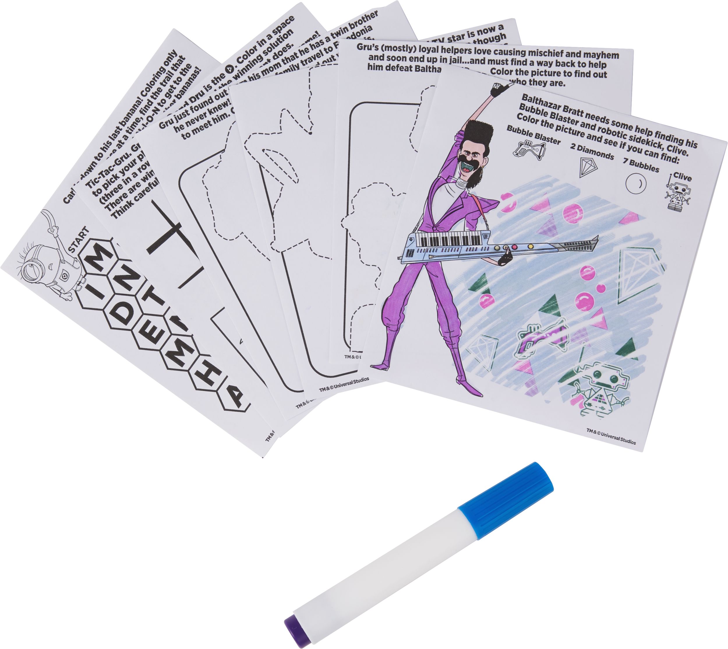 Despicable Me 3 Magic Ink Colouring Book Overhead_Flat