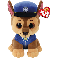 TY PAW Patrol Chase Beanie Boo Shepard Plush Front_Flat