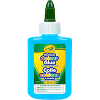 Crayola Washable Coloured Glue, Assorted Colours, 88-ml, for Arts & Crafts Front_Flat
