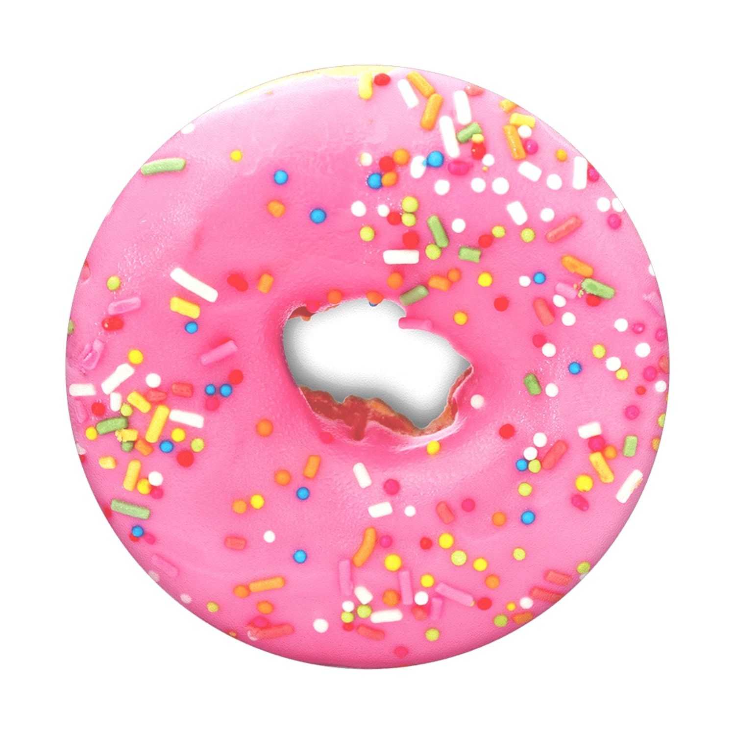PopSocket Pink Donut Collapsible Grip Overhead_Flat