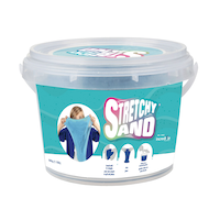 Stretchy Sand Tub, Blue, 12-pk, Ages 5+, for Arts & Crafts/Birthday Favour Front_Elevated