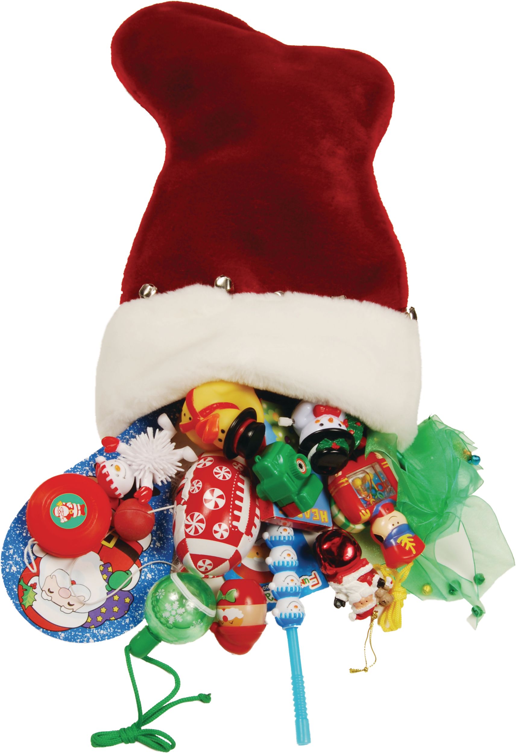 Plush Christmas Stocking, 18-in Overhead_Plunge