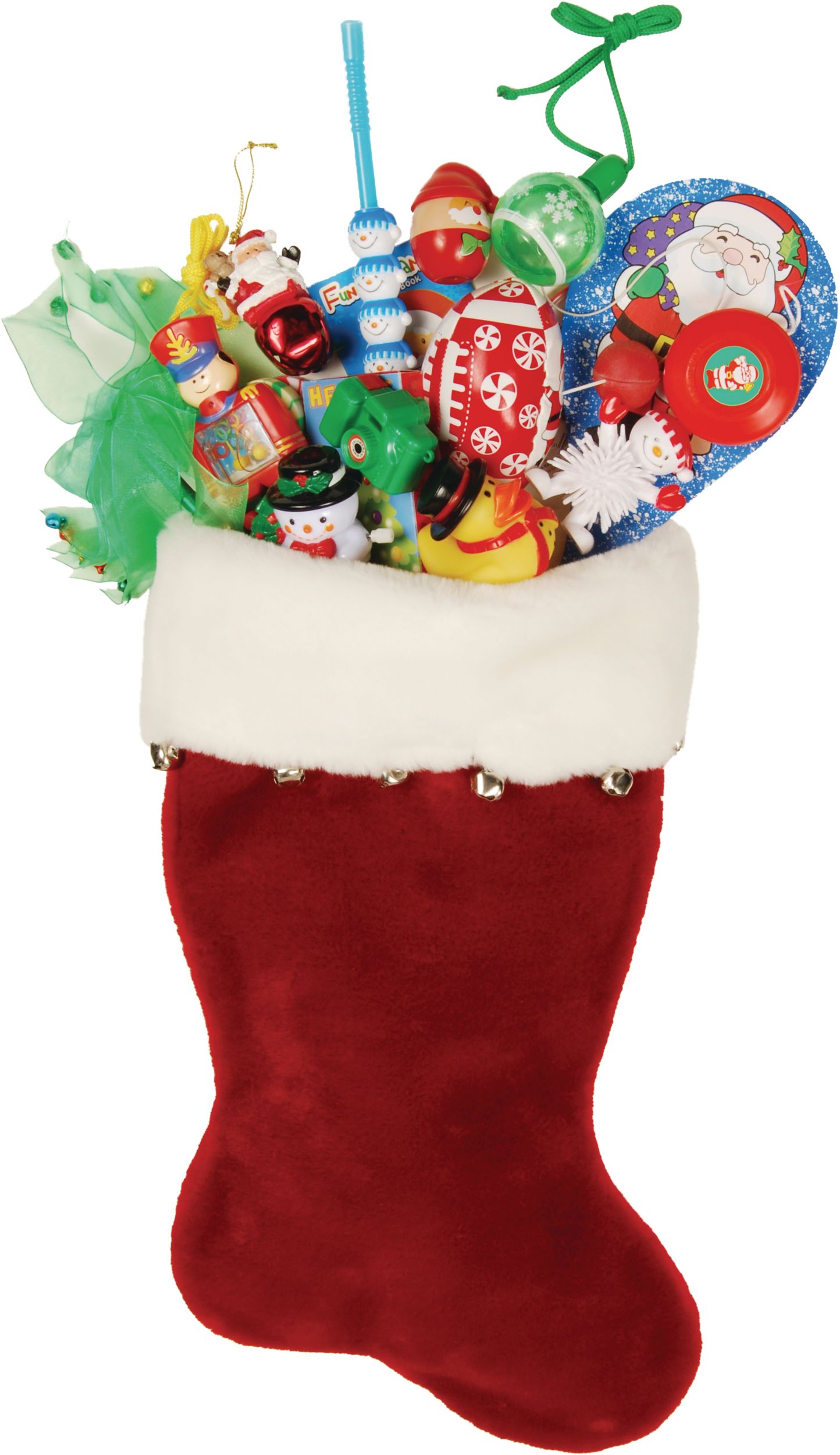 Plush Christmas Stocking, 18-in Front_Flat