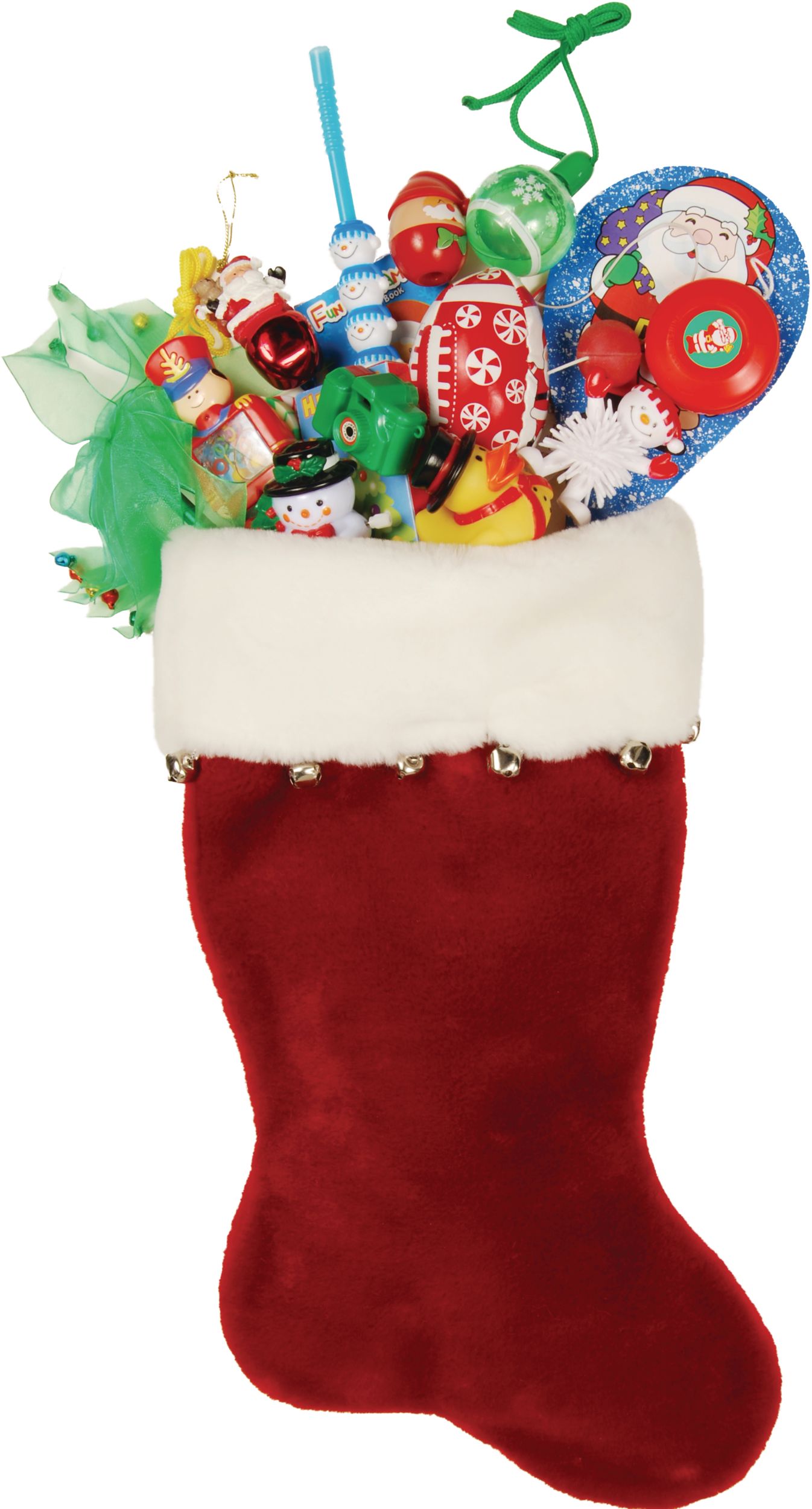 Plush Christmas Stocking, 18-in Front_Flat
