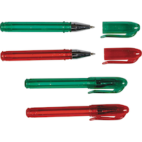 Christmas Mini Pens, 12-pk Overhead_Flat