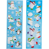 Winter Fun Stickers, 8-ct Front_Flat