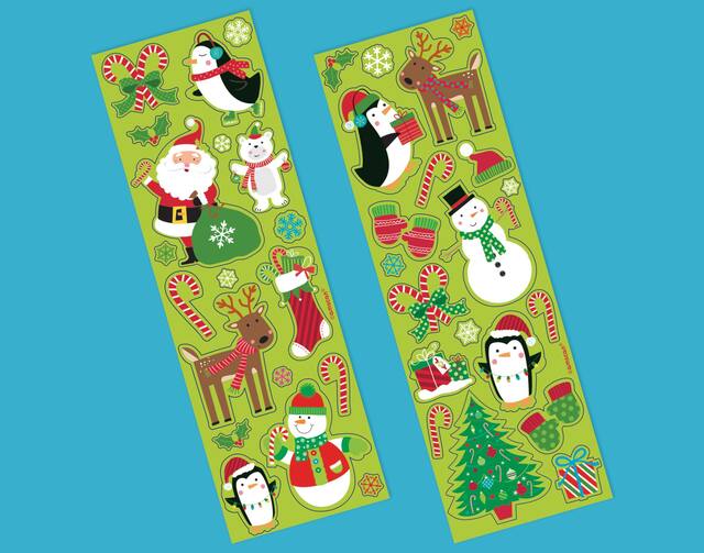Christmas Fun Stickers, 8-ct Front_Angled_Right