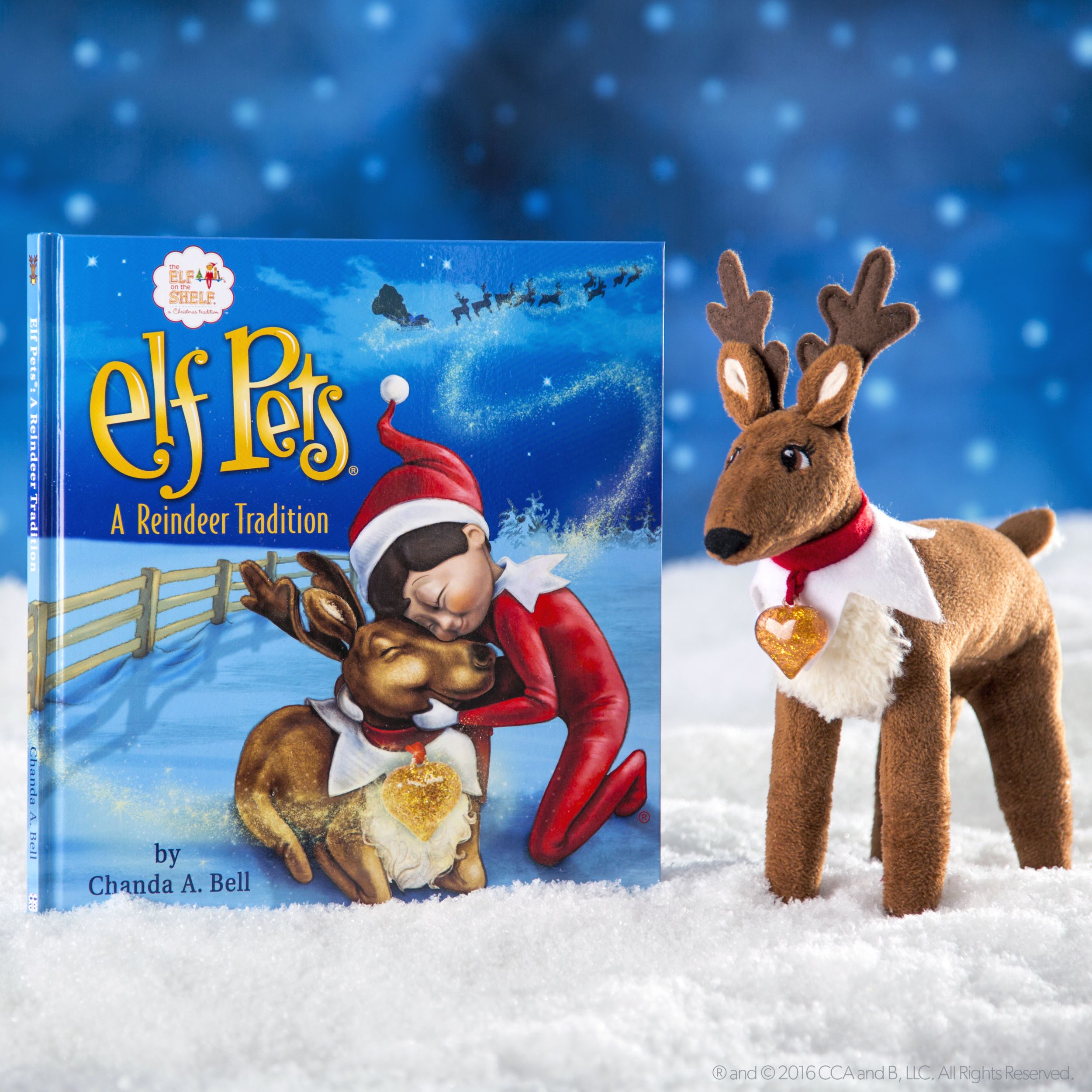 Reindeer Figurine, 9-in Composite_or_Mixed
