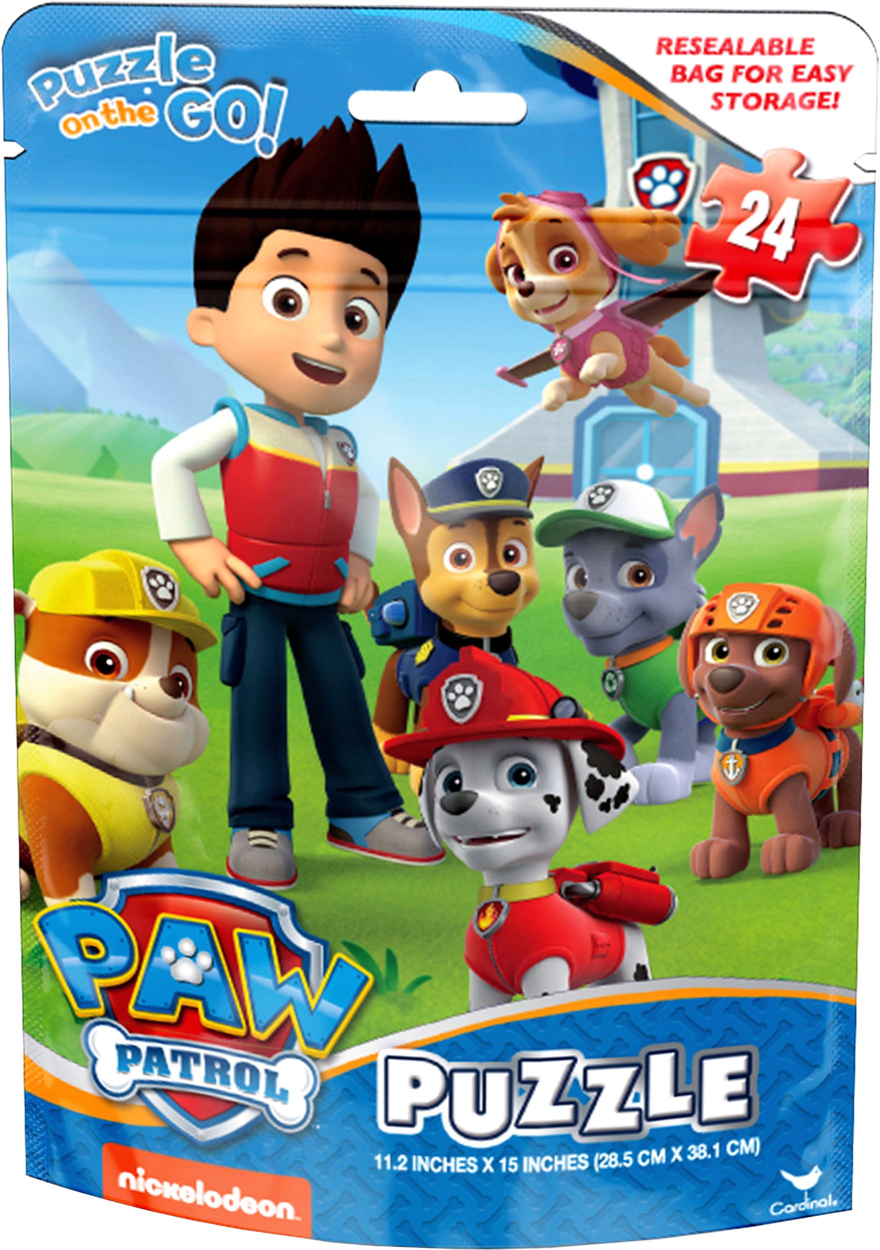 PAW Patrol Puzzle Bag, 24-pc Front_Flat
