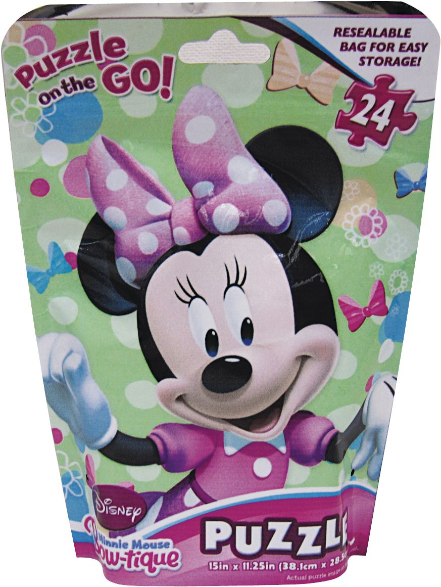 Minnie Mouse Puzzle Bag, 24-pc Front_Flat