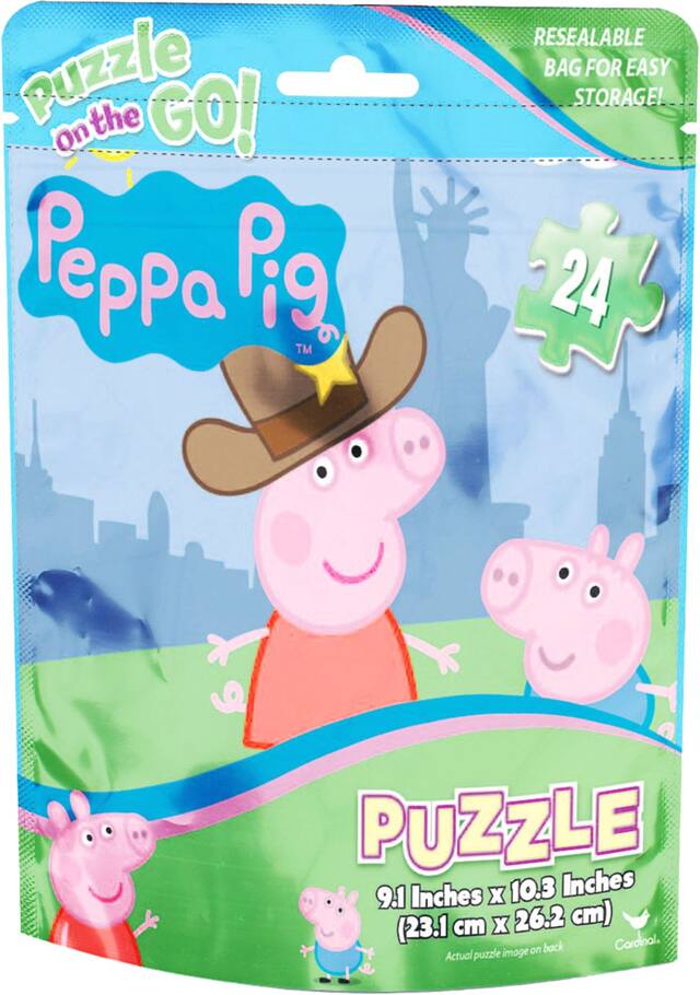 Peppa Pig Puzzle Bag, 24-pc Front_Flat