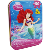 Disney Princess The Little Mermaid Puzzle Tin, 50-pc Front_Angled_Right