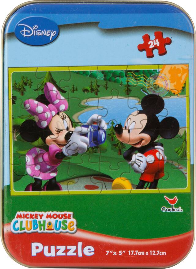 Mickey Mouse Puzzle Tin, 24-pc Front_Flat