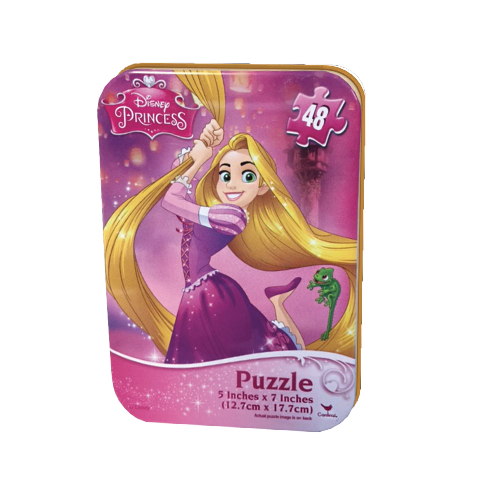 Disney Princess Belle & Cinderella Puzzle Tin, 48-pc Front_Angled_Left